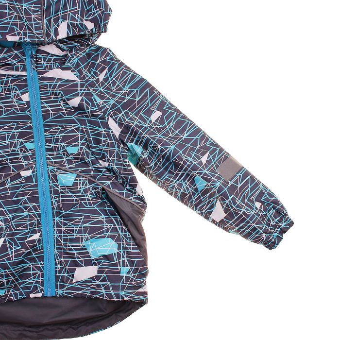 Куртка для мальчика "Старт", рост 110 см, цвет серый/голубой 3К1718