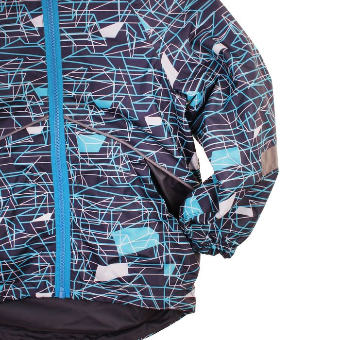 Куртка для мальчика "Старт", рост 110 см, цвет серый/голубой 3К1718