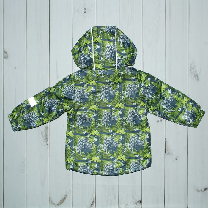 Куртка для мальчика "Илар", рост 92 см, цвет серый/салатовый 2К1719_М