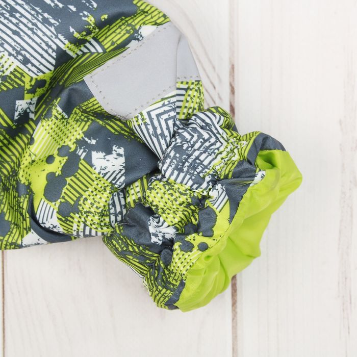 Куртка для мальчика "Илар", рост 92 см, цвет серый/салатовый 2К1719_М