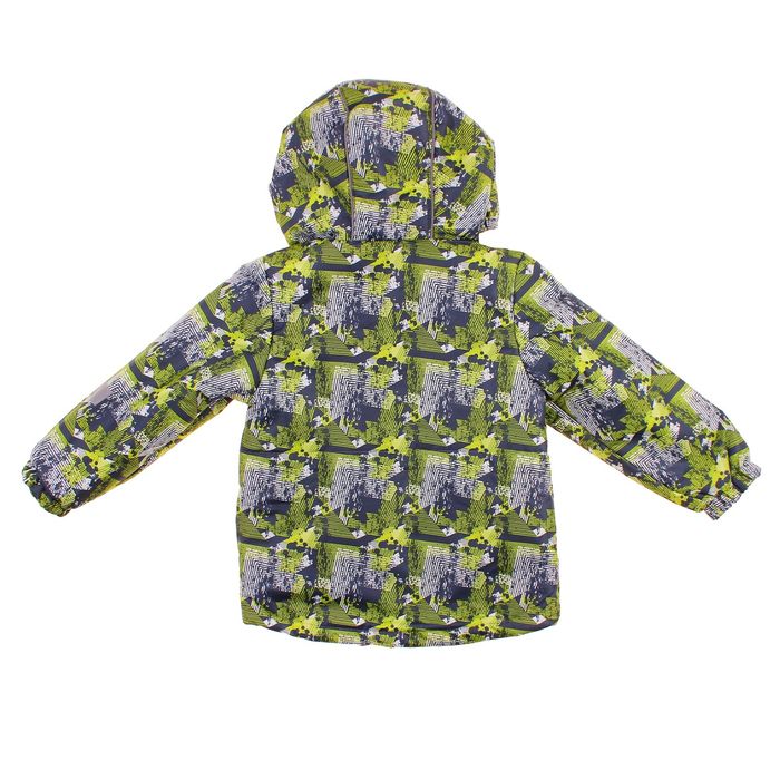 Куртка для мальчика "Илар", рост 128 см, цвет серый/салатовый 2К1719