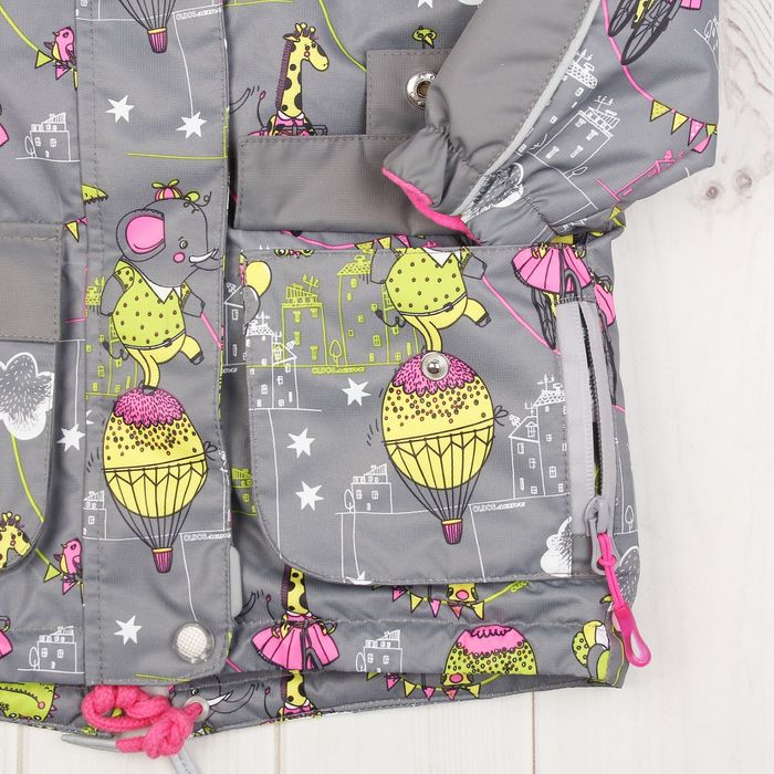 Куртка для девочки "Лали", рост 86 см, цвет серый 17/OA-2JK505_М