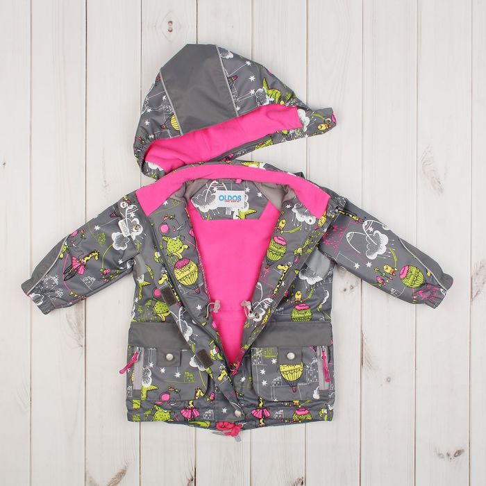 Куртка для девочки "Лали", рост 92 см, цвет серый 17/OA-2JK505_М