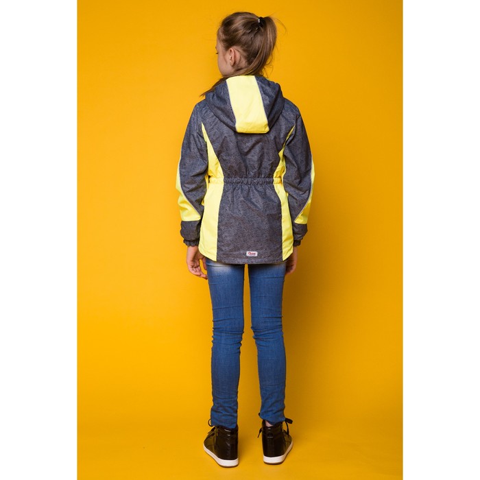 Куртка для девочки "Лана", рост 152 см, цвет серый/жёлтый 17/OA-3JK508-2