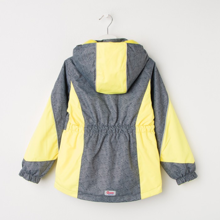 Куртка для девочки "Лана", рост 152 см, цвет серый/жёлтый 17/OA-3JK508-2