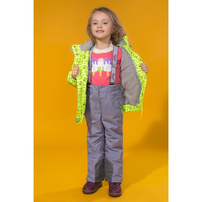 Костюм для девочки "Кошка", рост 98 см, цвет салатовый/серый 17/OA-2SU510_М