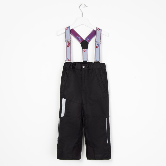 Полукомбинезон для мальчика "Макс", рост 98 см, цвет чёрный 17/OA-3PT525-1_М