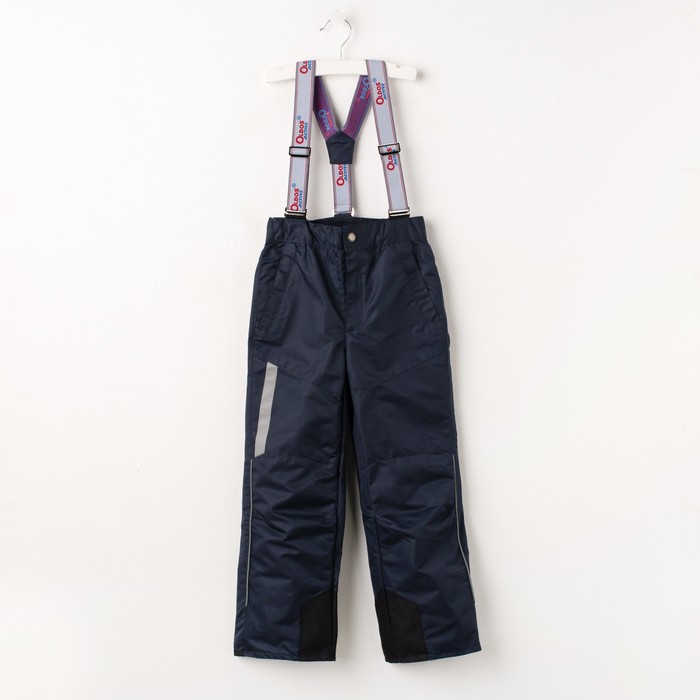 Полукомбинезон для мальчика "Макс", рост 140 см, цвет серо-синий 17/OA-3PT525-2