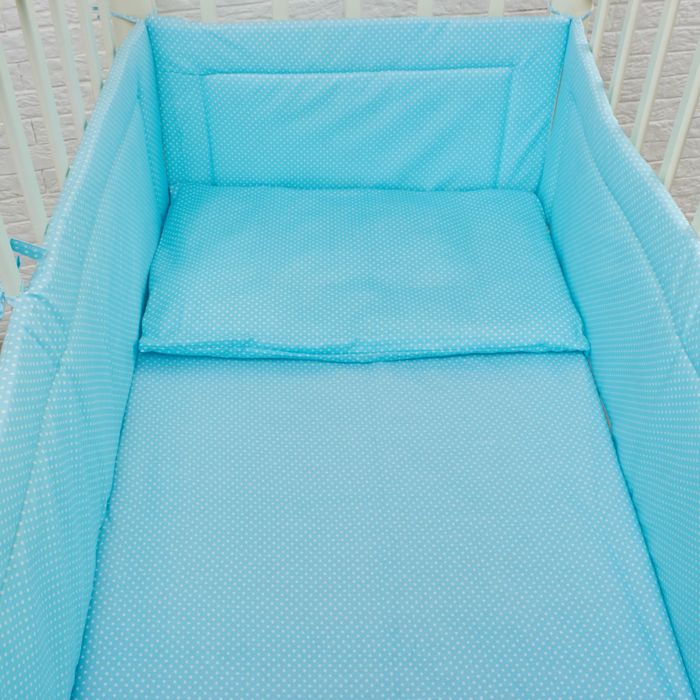 Комплект в кроватку "Карамельки" (6 предметов), цвет бирюзовый 10603