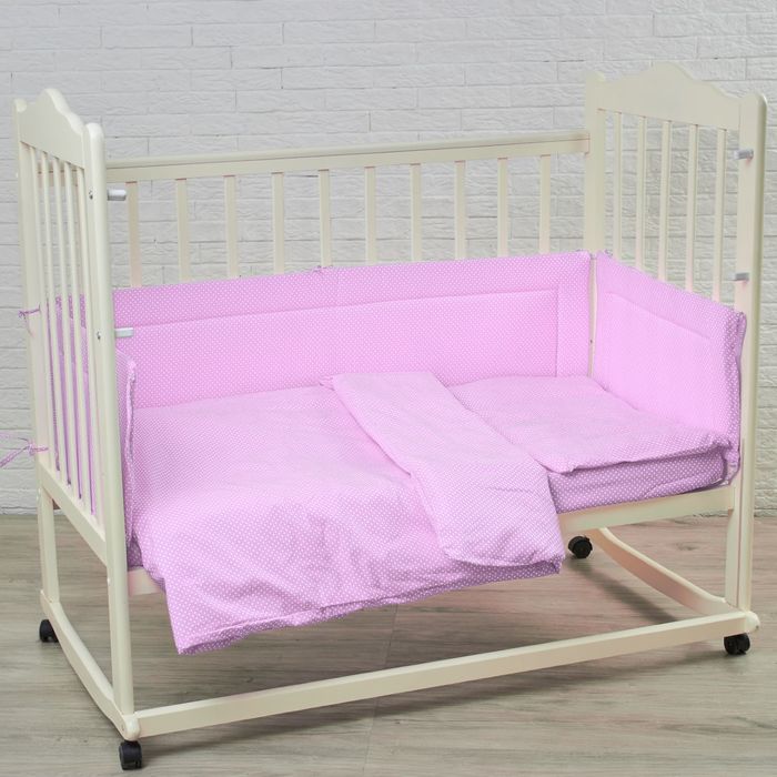 Комплект в кроватку "Карамельки" (6 предметов), цвет сиреневый 10603