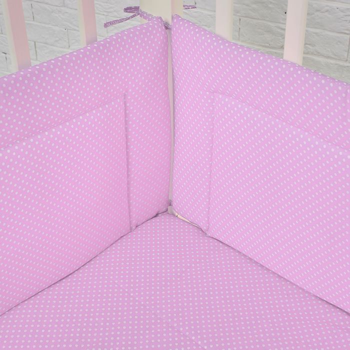 Комплект в кроватку "Карамельки" (6 предметов), цвет сиреневый 10603