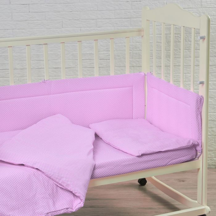 Комплект в кроватку "Карамельки" (6 предметов), цвет сиреневый 10603