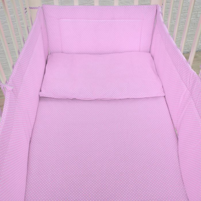 Комплект в кроватку "Карамельки" (6 предметов), цвет сиреневый 10603