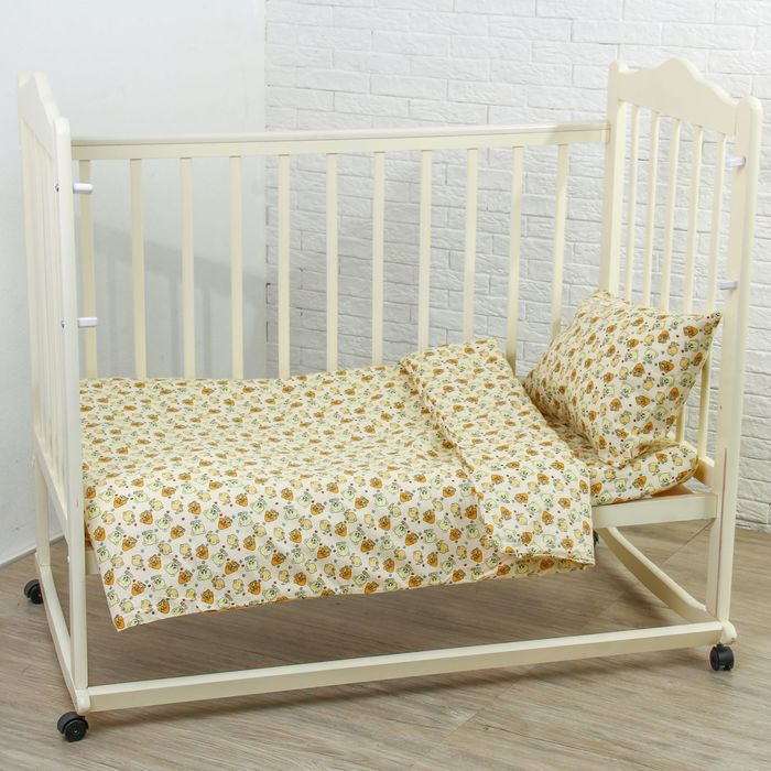 Детское постельное бельё "Малышок", цвет бежевый 10025