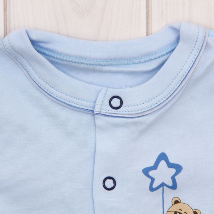 Комбинезон с шапочкой, рост 62 см, цвет голубой 20-9206 _М