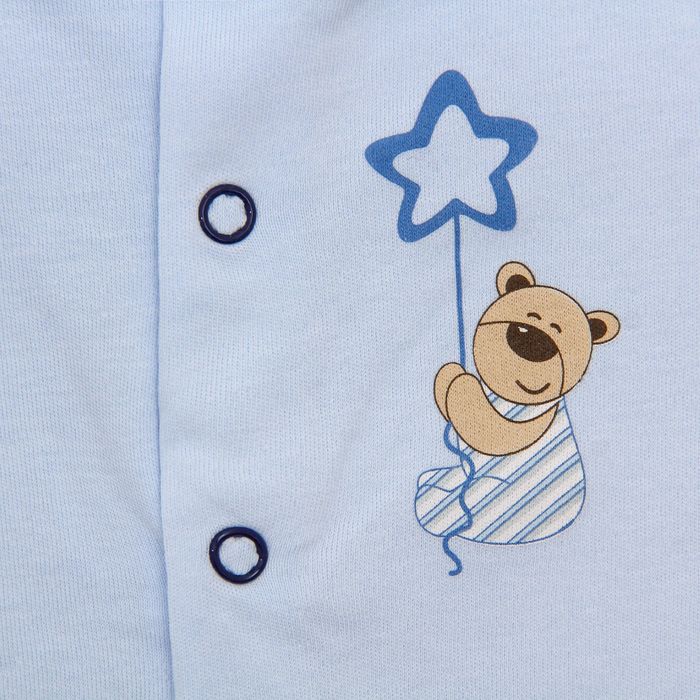 Комбинезон с шапочкой, рост 62 см, цвет голубой 20-9206 _М