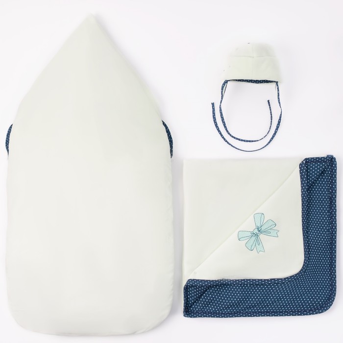 Набор детский (конверт, плед, шапочка), рост 74 см, цвет лайм 40-8505 _М