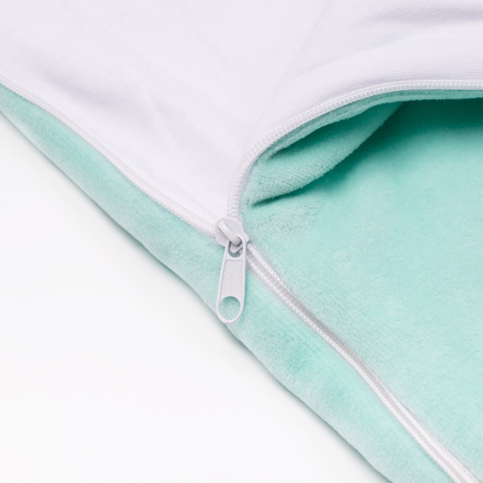 Набор детский (конверт, плед, шапочка), рост 74 см, цвет ментоловый 40-8505 _М