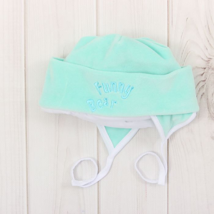 Набор детский (конверт, плед, шапочка), рост 74 см, цвет ментоловый 40-8505 _М