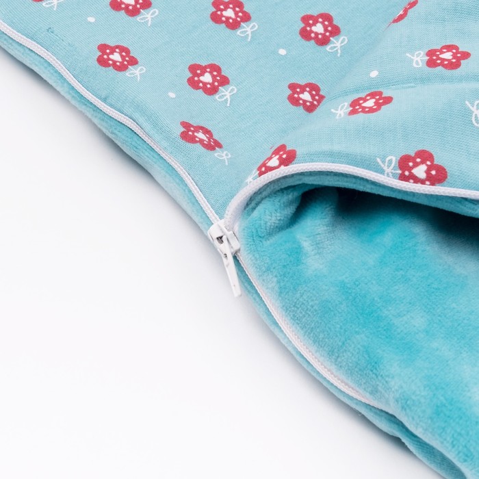 Набор детский (конверт, плед, шапочка), рост 74 см, цвет морской 40-8505 _М