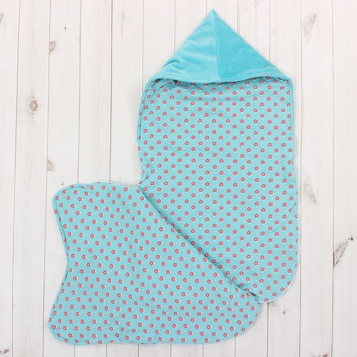 Набор детский (конверт, плед, шапочка), рост 74 см, цвет морской 40-8505 _М