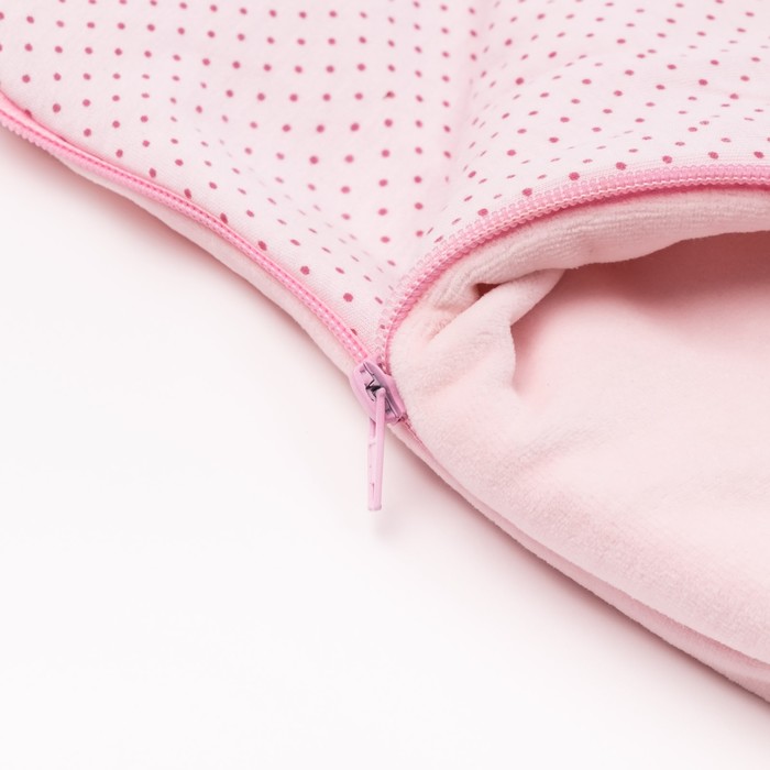 Набор детский (конверт, плед, шапочка), рост 74 см, цвет розовый 40-8505 _М