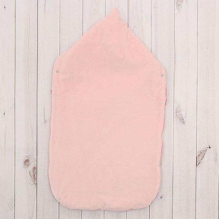 Набор детский (конверт, плед, шапочка), рост 74 см, цвет розовый 40-8505 _М