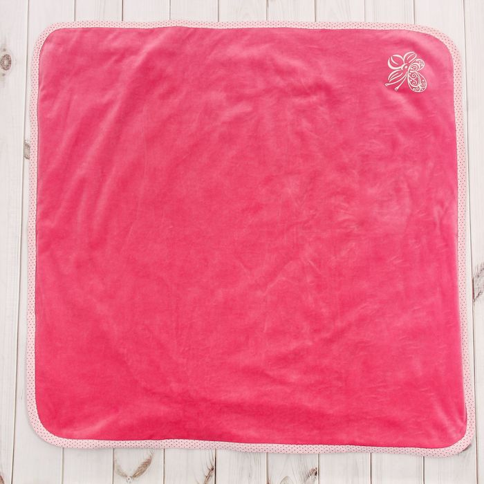 Набор детский (конверт, плед, шапочка), рост 74 см, цвет розовый 40-8505 _М