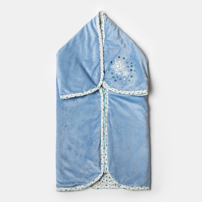 Набор в коляску (плед-трансформер, конверт), цвет голубой 40-8507