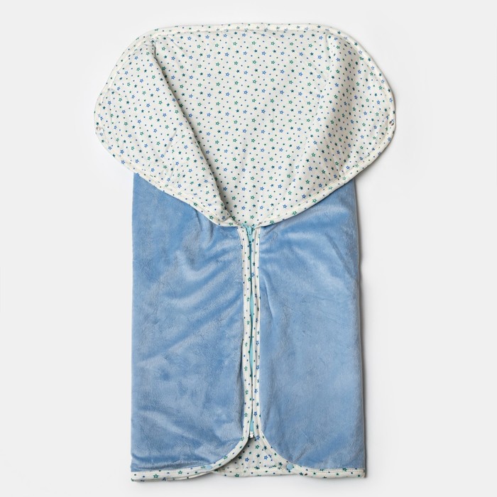 Набор в коляску (плед-трансформер, конверт), цвет голубой 40-8507