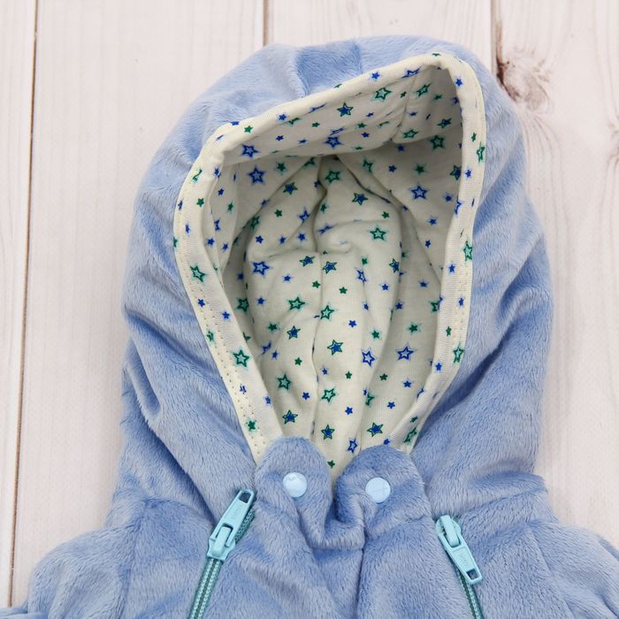 Набор в коляску (плед-трансформер, конверт), цвет голубой 40-8507