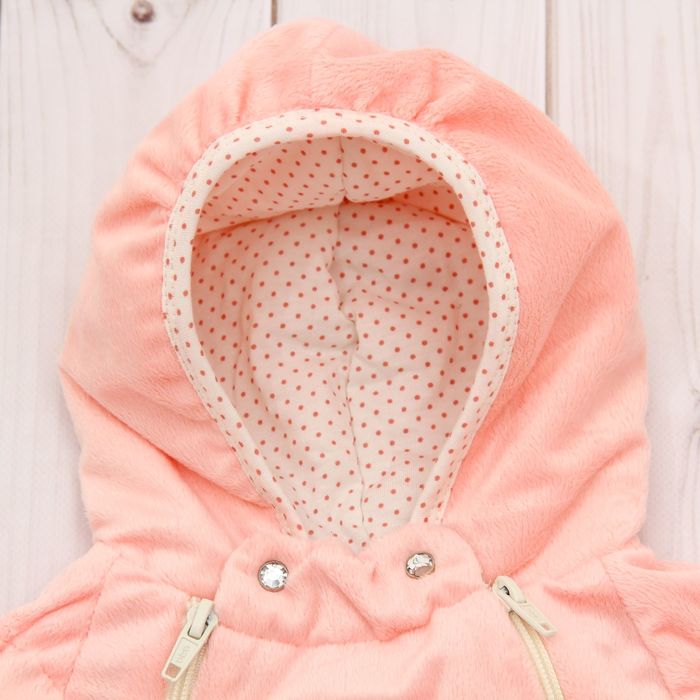 Набор в коляску (плед-трансформер, конверт), цвет персиковый 40-8507