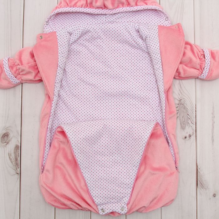 Набор в коляску (плед-трансформер, конверт), цвет розовый 40-8507