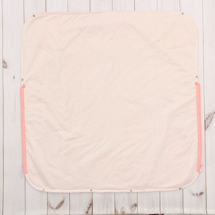 Плед-трансформер "Эдельвейс", размер 80х80 см, цвет персиковый 40-8508