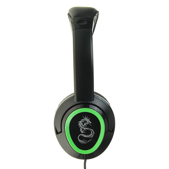 Гарнитура QUMO Dragon War FLEX GHS 0003, 3.5 Jack, стерео, чёрная