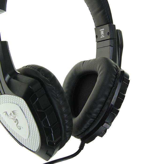 Гарнитура QUMO Dragon War Сhampion GHS 0001, 3.5 Jack, стерео, чёрная