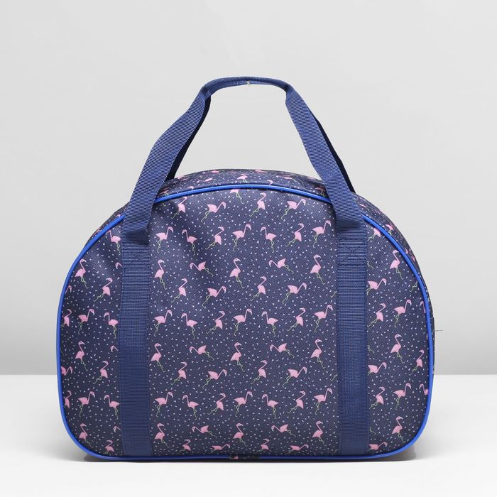 Сумка дорожная «Фламинго», отдел на молнии, цвет синий