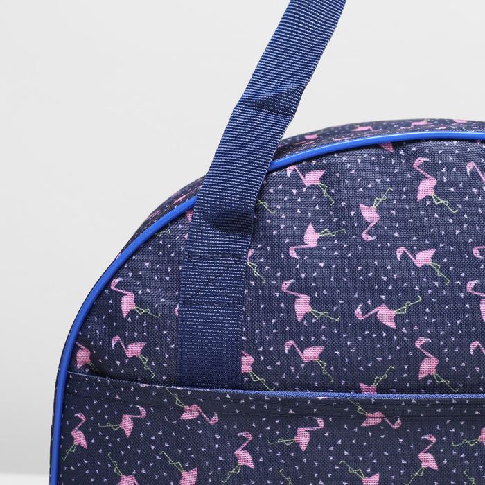 Сумка дорожная «Фламинго», отдел на молнии, цвет синий