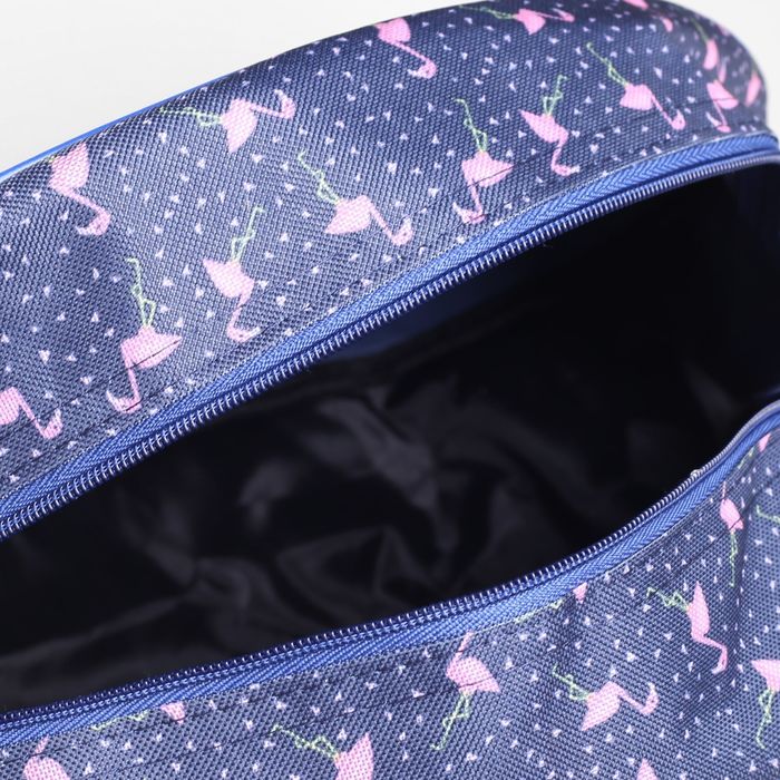 Сумка дорожная «Фламинго», отдел на молнии, цвет синий