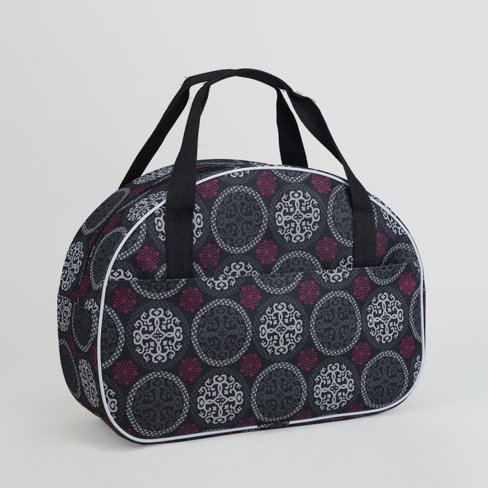 Сумка дорожная, отдел на молнии, наружный карман, цвет серый