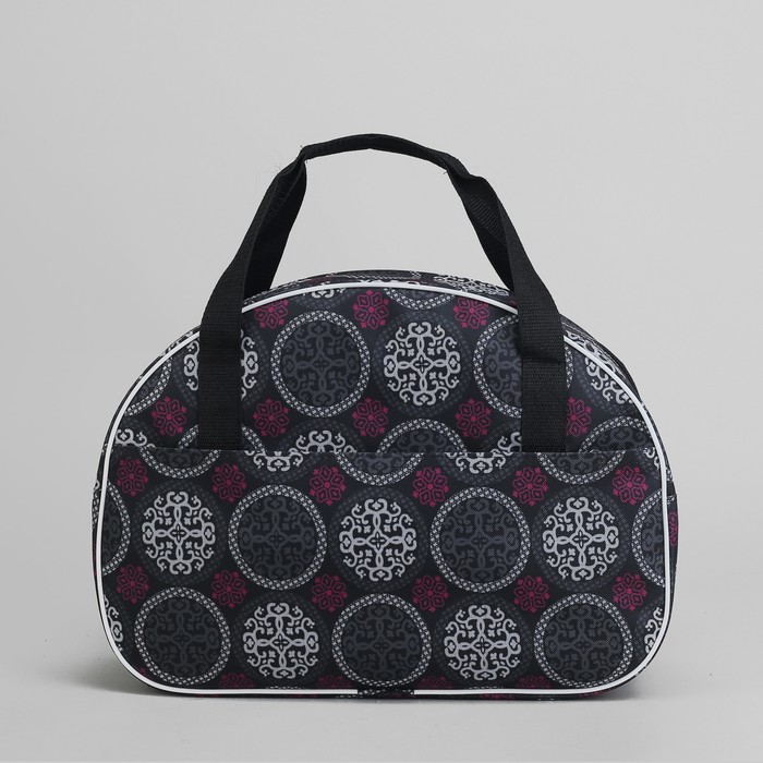 Сумка дорожная, отдел на молнии, наружный карман, цвет серый