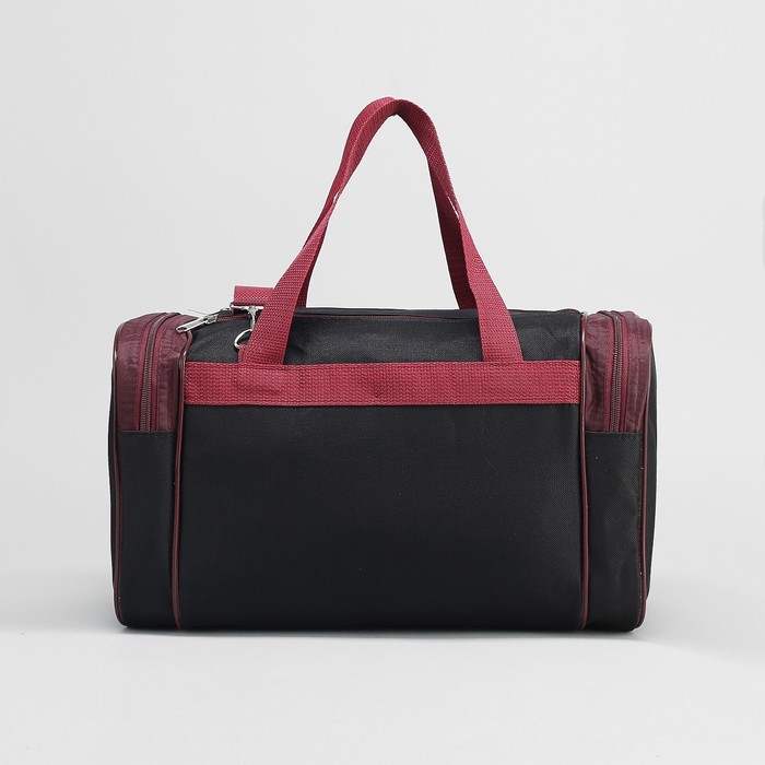 Сумка спорт СД-08, 37*20*23, отд на молнии, 3 н/кармана, бордовый