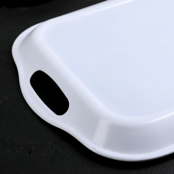 Поднос прямоугольный 32х24х2 см "Джил", цвета МИКС