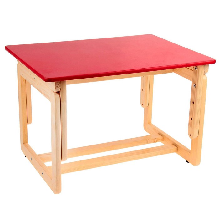 Стол детский регулируемый, цвет красный мягкий письменный стол cocuk masasi для детей регулируемый детский учебный стол для детей