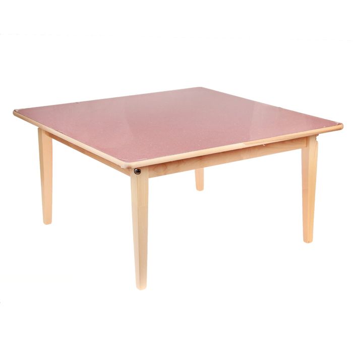 Стол детский №1 (Н=400) (695х695), малиновый