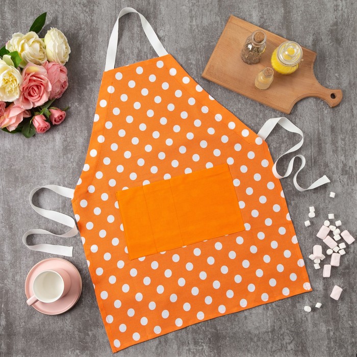 Фартук "Этель" Яркий цитрус (вид 2), 100% хл, рогожка, 165 г/м2