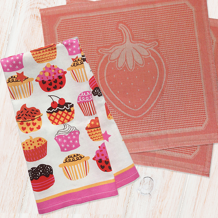 Подарочный набор полотенец Bonita Лакомка (44х59, 33х62 2шт) 120г/м, хл100%