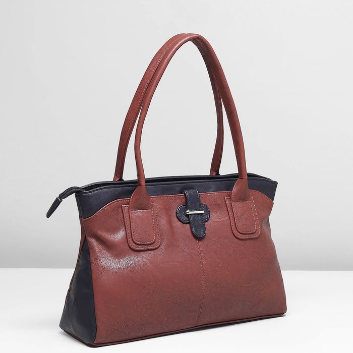 Сумка женская на молнии, 1 отдел, цвет коричневый