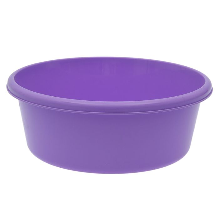 Таз круглый 14 л, цвет лиловый