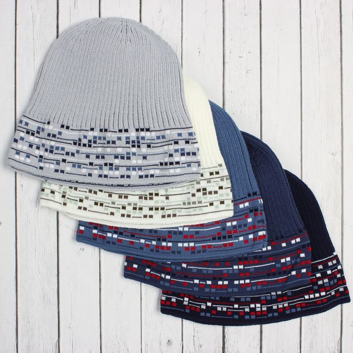Шапка для мальчика, размер 50-52, цвет МИКС 2706